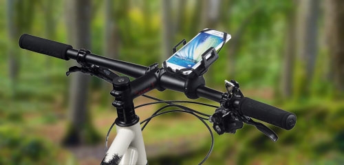 Open fietshouders voor smartphones