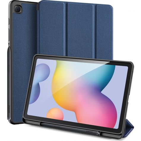 Dux Ducis Domo Samsung Galaxy Tab S6 Lite Hoes Bookcase + Stylus Houder - Blauw