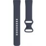 Mobigear Classic - Fitbit Versa 3 Bandje Flexibel Siliconen Druksluiting - Blauw