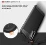 Mobigear Brushed Slim - Sony Xperia 10 II Hoesje Flexibel TPU Backcover - Zwart