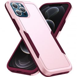 Mobigear Heavy Armor - Apple iPhone 14 Pro Max Shockproof Hardcase Hoesje - Roze / Paars