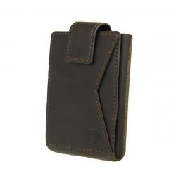 Valenta Card Case Pocket Premium Leren Pasjeshouder - 10 Pasjes - Bruin