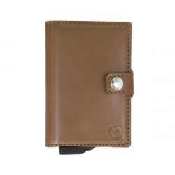 Valenta Card Case Essential Wallet Leren Pasjeshouder - 10 Pasjes - Bruin